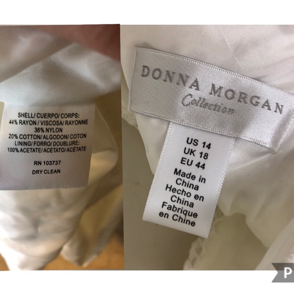 Donna Morgan Lark Ivory Lace Maxi Dress Sleeveless - Picture 8 of 8